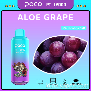 Grosir asli poco pt 12000 puffs vape sekali pakai